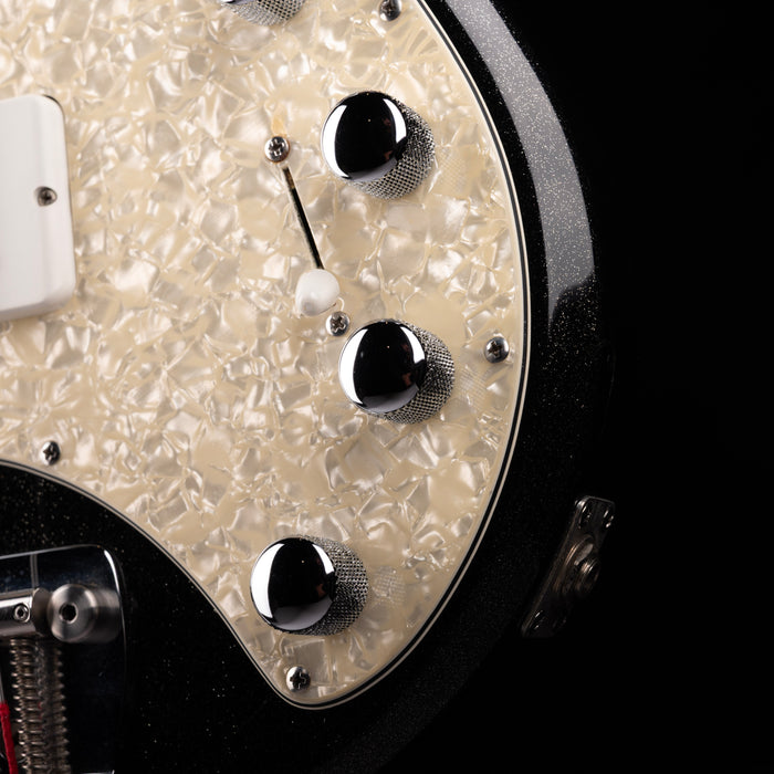 Pre-Owned 2000 Ernie Ball Music Man Sting Ray 5 H - Black Sparkle With OHSC