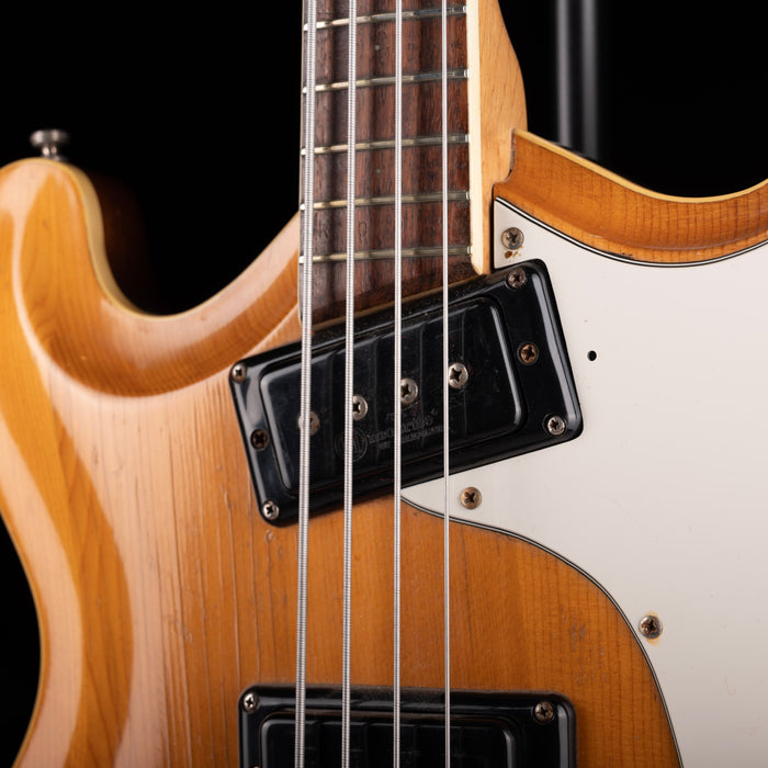 Vintage 60's Mosrite Joe Maphis Bass Natural With OHSC