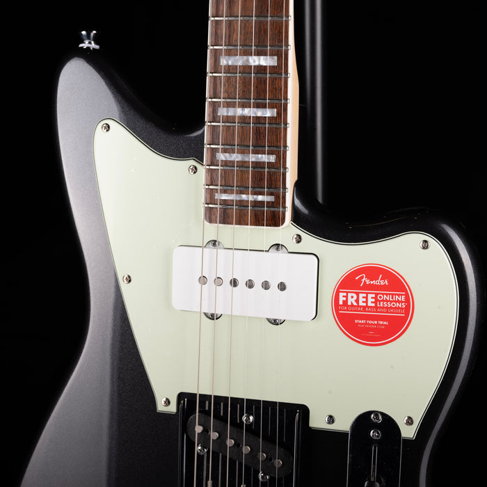 Used Squier Limited Edition Paranormal Offset Telecaster Charcoal Frost Metallic With Gig Bag