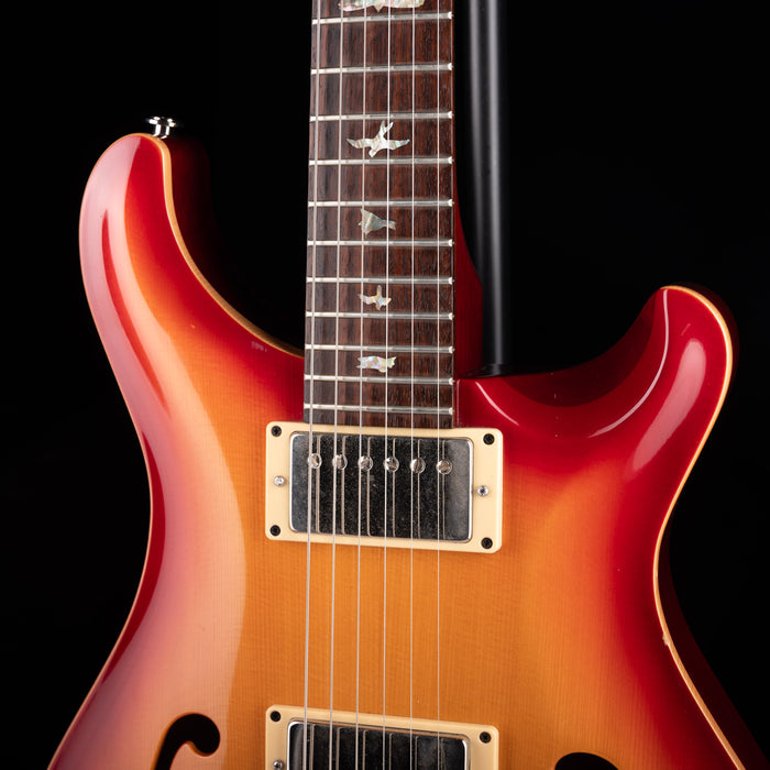 Used 2005 PRS Hollowbody Spruce 20th Anniversary - Dark Cherry Sunburst With OHSC