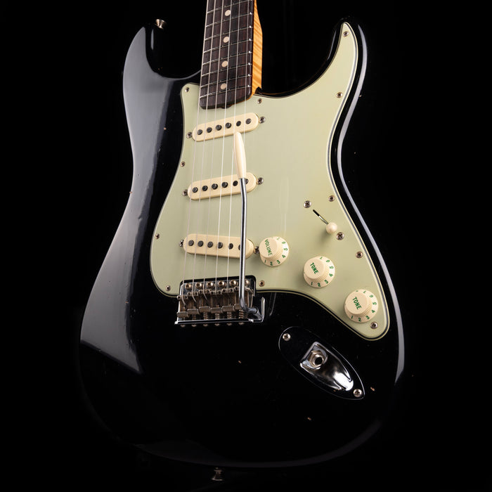 Used 2023 Fender Custom Shop 1962 Strat Journeyman Relic - Black  With OHSC