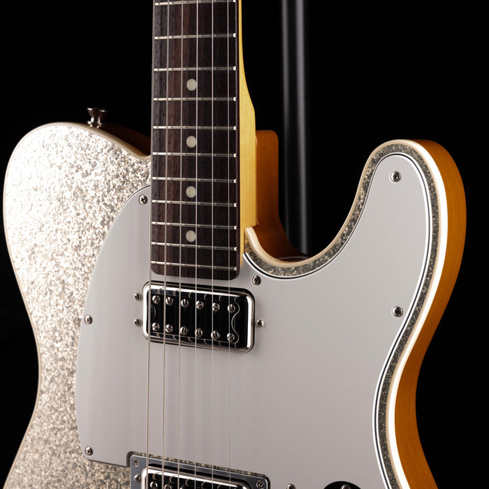 Pre-Owned Fender Limited Edition Made in Japan 1960's Custom Telecaster Silver Sparkle With Gig Bag