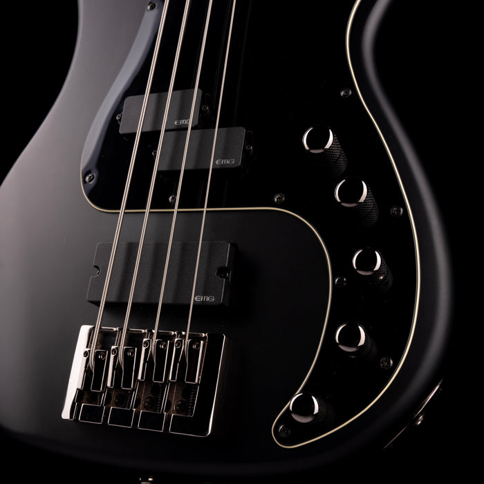 Pre-Owned Schecter Diamond-P Custom-4 Active - Satin Black