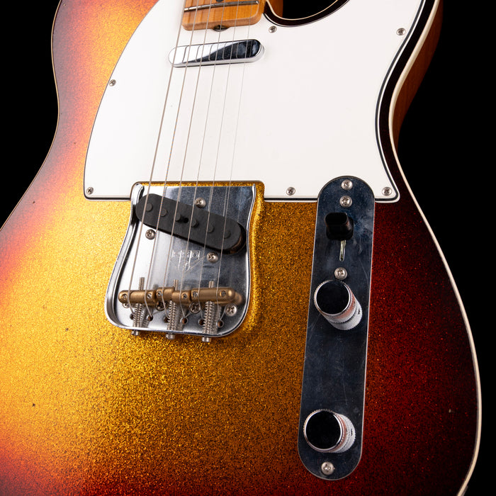 Pre Owned Fender Custom Shop Limited Edition Postmodern Telecaster Journeyman Relic 3-Tone Sunburst Sparkle With OHSC