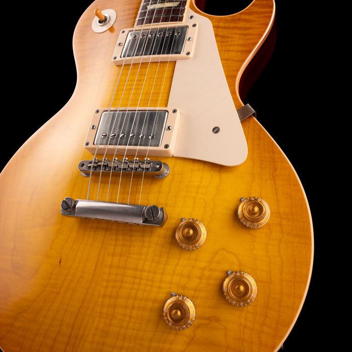 Pre Owned 2014 Gibson Custom Shop 1958 Les Paul LPR8 Lemonburst With OHSC