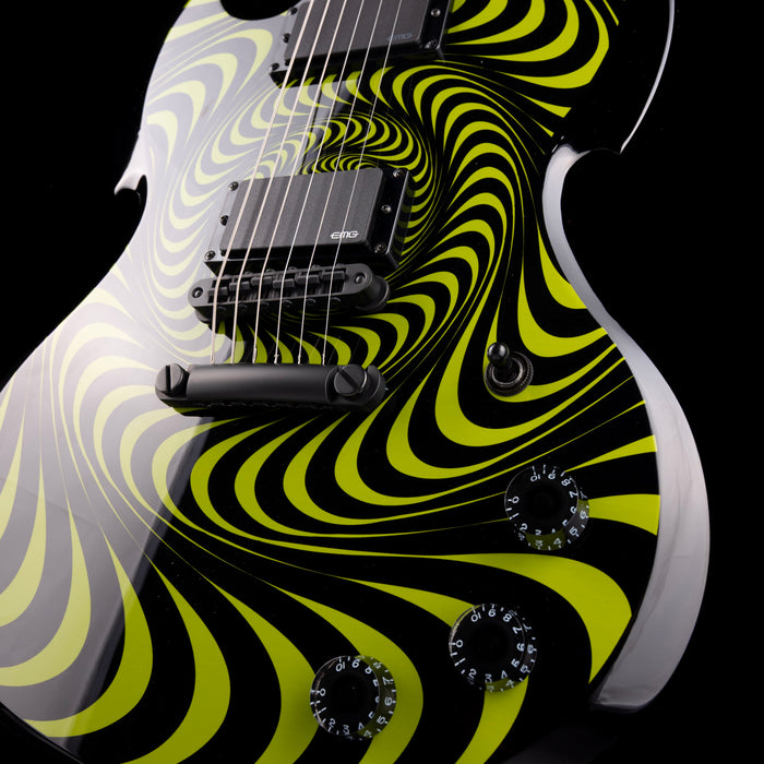 Pre Owned 2023 Wylde Audio Barbarian Green Psychic Bullseye With OHSC