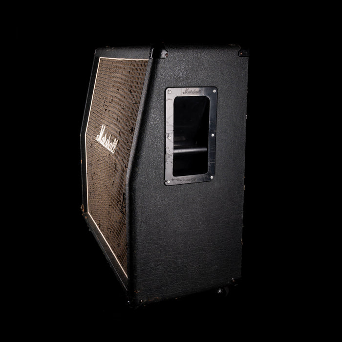 Vintage 1977 Marshall Slant Cab With "Black Backs" 4x12" 25-watt Rola Celestion Speakers Guitar Amp Cab