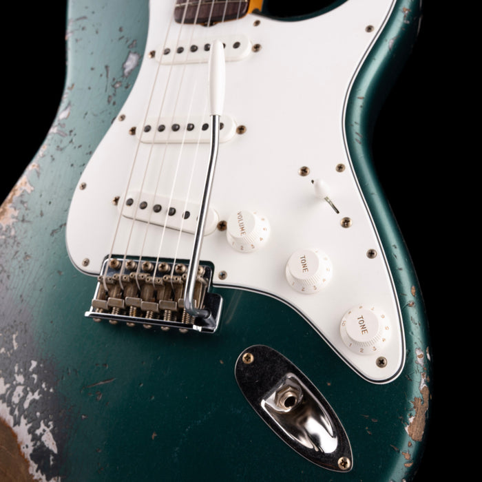 Fender Custom Shop 1962 Stratocaster Heavy Relic Sherwood Green Metallic Over Charcoal Frost Metallic