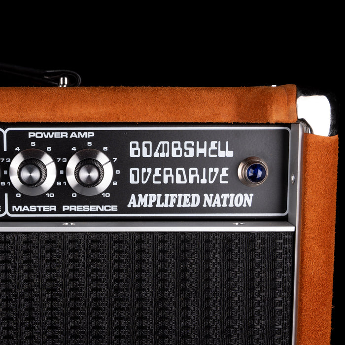Pre-Owned  '22 Amplified Nation Bombshell 50-Watt Guitar Amp Head And 112 15-ohm 65-watt Matching Cab - Golden Brown Suede Owned by Ben Harper