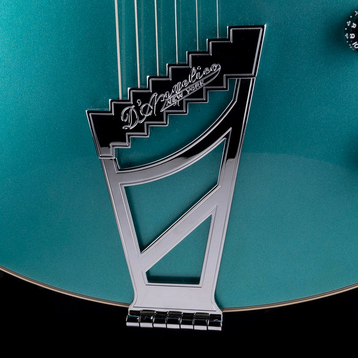 Used D’Angelico Premier DC Semi Hollowbody Turquoise With Gig Bag