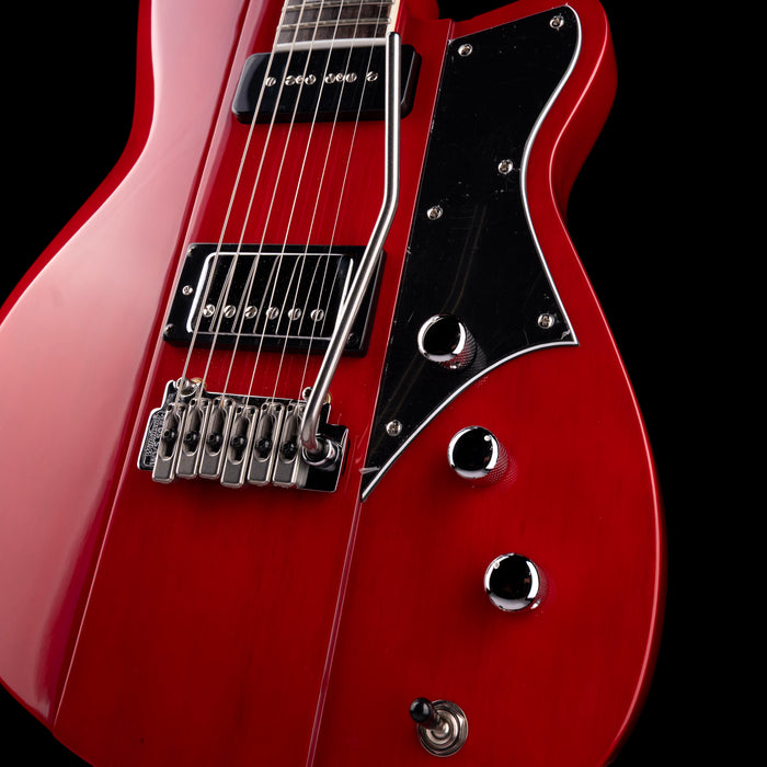 Reverend Warhawk Double Agent W Trans Cherry with Case