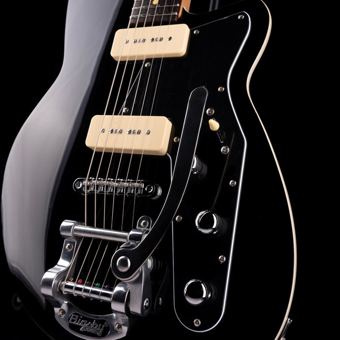 Reverend Jetstream 290 Bigsby Midnight Black with Case