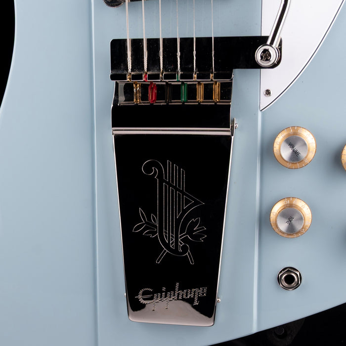 Epiphone 1963 Firebird V Frost Blue with Case - Demo
