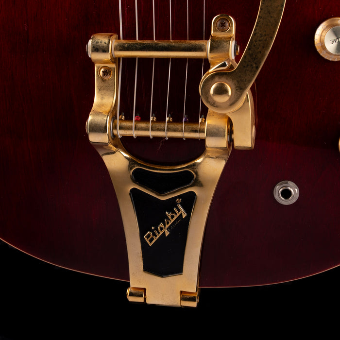 Pre-Owned 2009 Epiphone Riviera  P93 WR Wine Red With OHSC