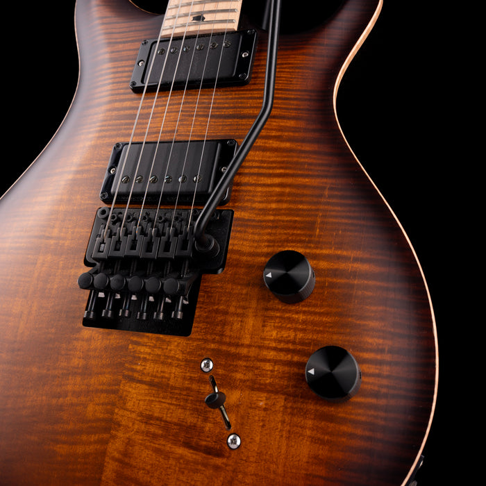 Pre-Owned 2022 PRS Dusty Waring CE24 Floyd Burnt Amber Smokeburst With Gig Bag