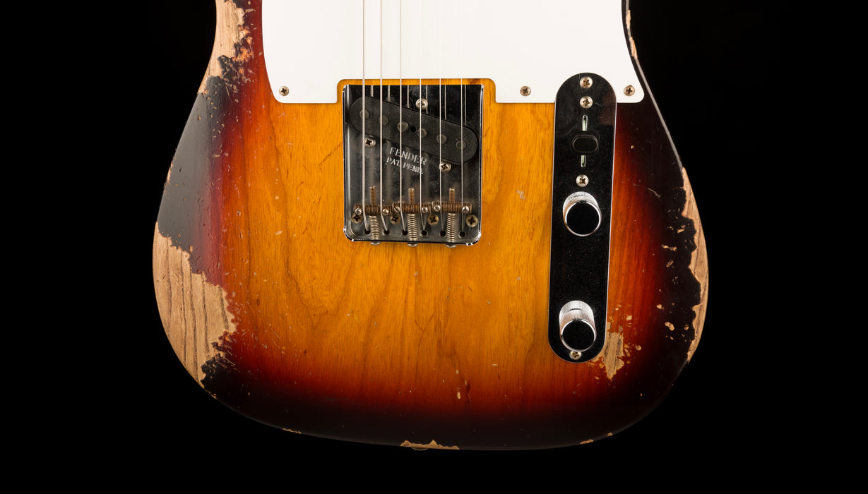 Fender Custom Shop 1958 Telecaster Heavy Relic Faded Aged Chocolate 3-Tone Sunburst