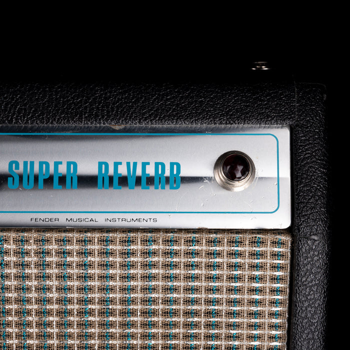 Vintage 1972 Fender Super Reverb Guitar Amp Combo with Footswitch and Cover