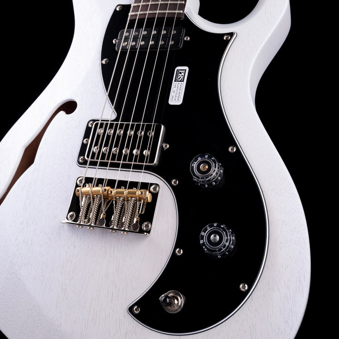 PRS S2 Vela Semi Hollow Satin Pearl White with Gig Bag