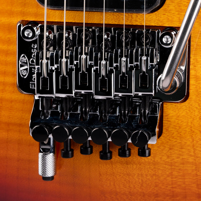 EVH Wolfgang USA 5A Flame Top 3-Tone Burst with Case