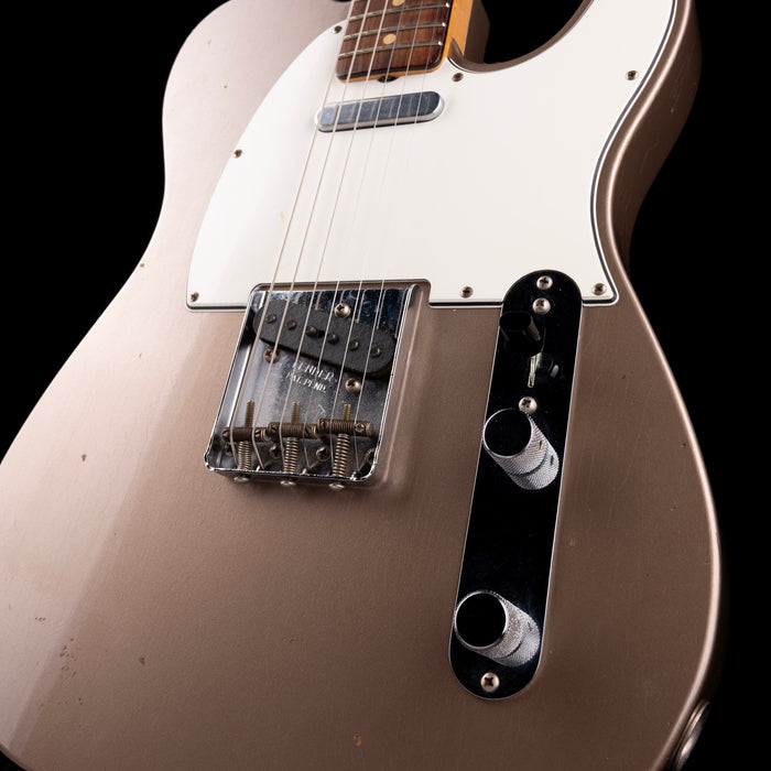 Used 2018 Fender Custom Shop 1963 Telecaster Journeyman Relic Shoreline Gold With OHSC