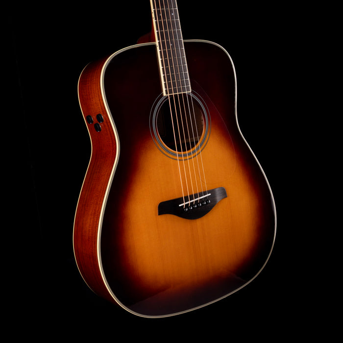 Used Yamaha FG-TA TransAcoustic Dreadnought Acoustic-Electric Guitar Brown Sunburst