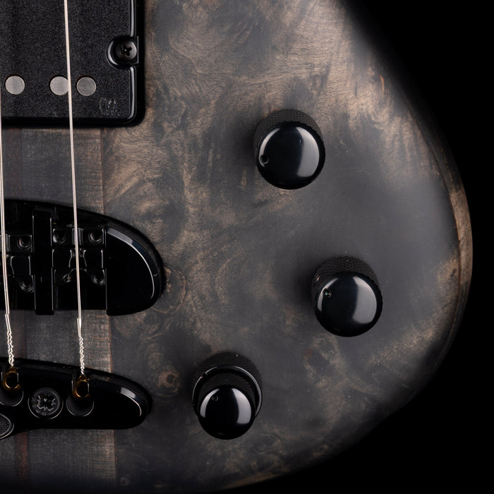 Mayones Cali 4 Bass Buckey Burl Antique Black with Case