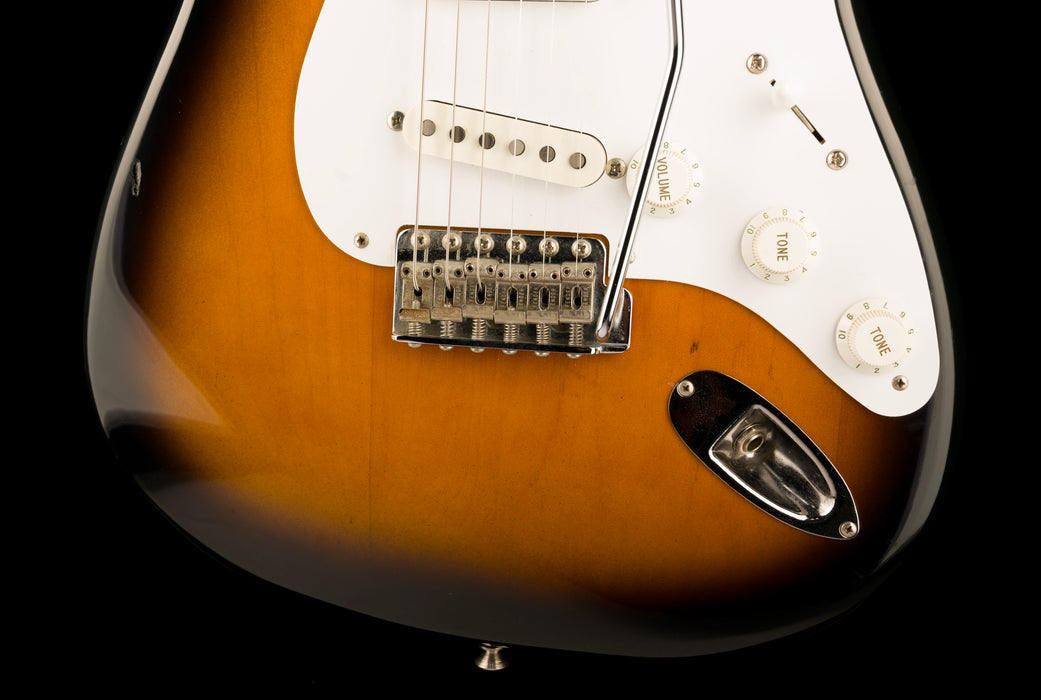 Used 1990 Fender ST-54 Made in Japan 1954 Reissue Stratocaster 2-Tone Sunburst with Gig Bag