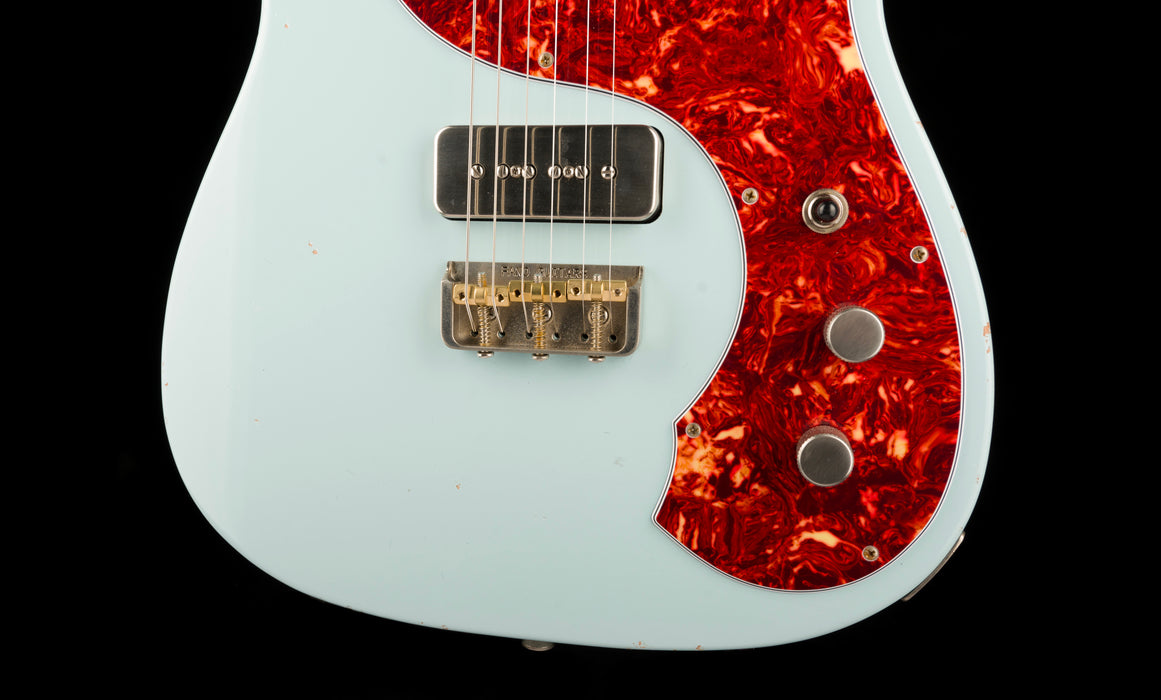 Fano Oltre TC6 Medium Distress Sonic Blue With Gig Bag