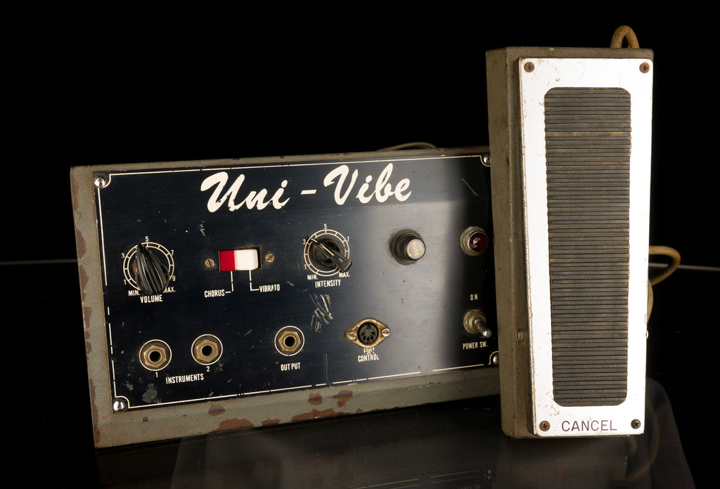 uni vibe pedal Pre Owned 1968-69 Shin-ei Uni-Vibe Pedal With Footswitch Controller — Truetone Music