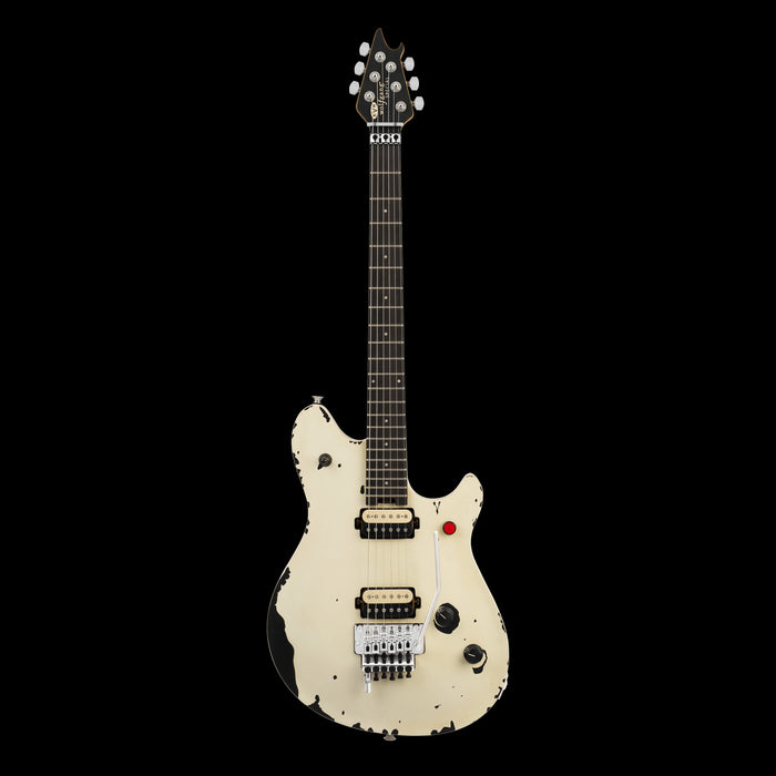 EVH Limited Edition Wolfgang Special Striped Series Distressed Ivory Front 