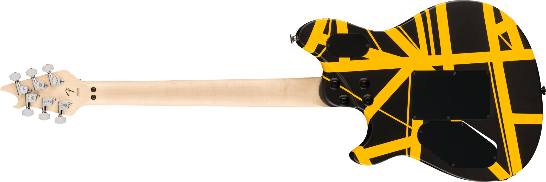 EVH Wolfgang Special Satin Striped Electric Guitar Satin Black and Yellow