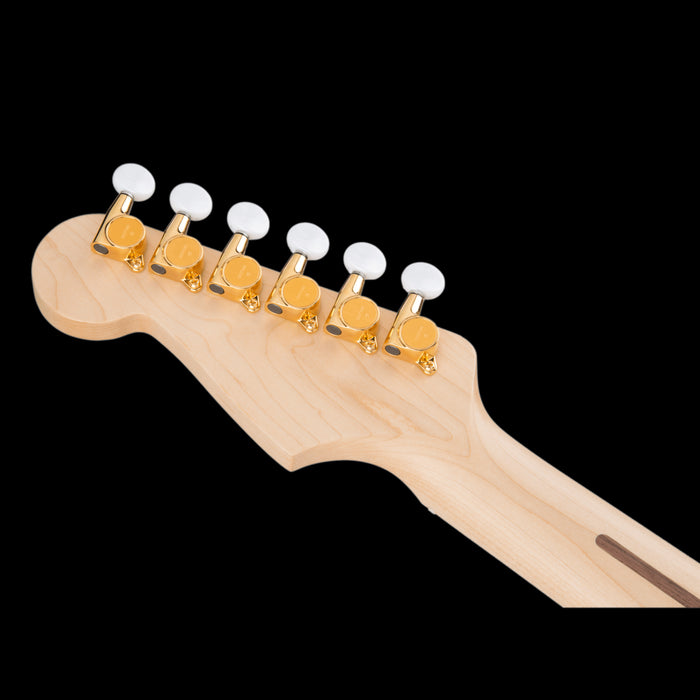 Fender Richie Kotzen Stratocaster Maple Fingerboard Transparent White Burst Headstock Back