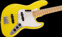 Fender Made in Japan Limited International Color Jazz Bass Maple Fingerboard Monaco Yellow Contoured Body Right
