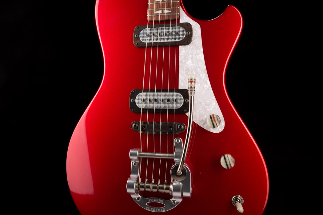 Pre Owned Powers Electric A-Type Crystal Red Metallic with Softshell Case - 2