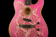 Used Fender Limited Edition American Acoustasonic Telecaster Pink Paisley Acoustic Electric Guitar with Gig Bag