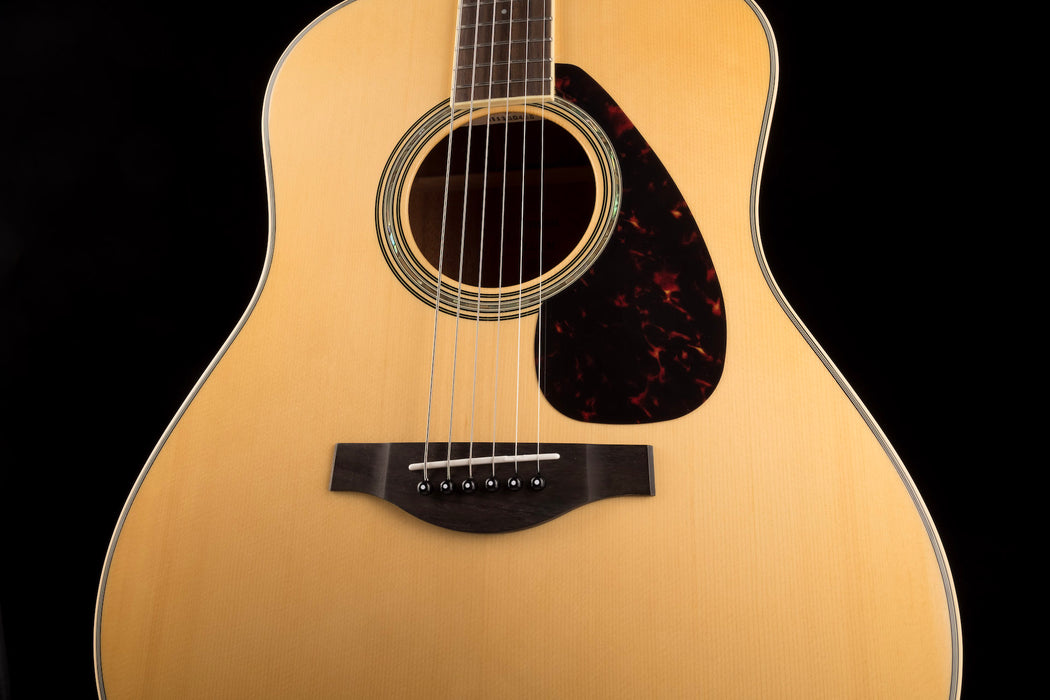 Used Yamaha LL6 ARE Original Jumbo Mahogany Natural Acoustic Electric Guitar With Gig Bag