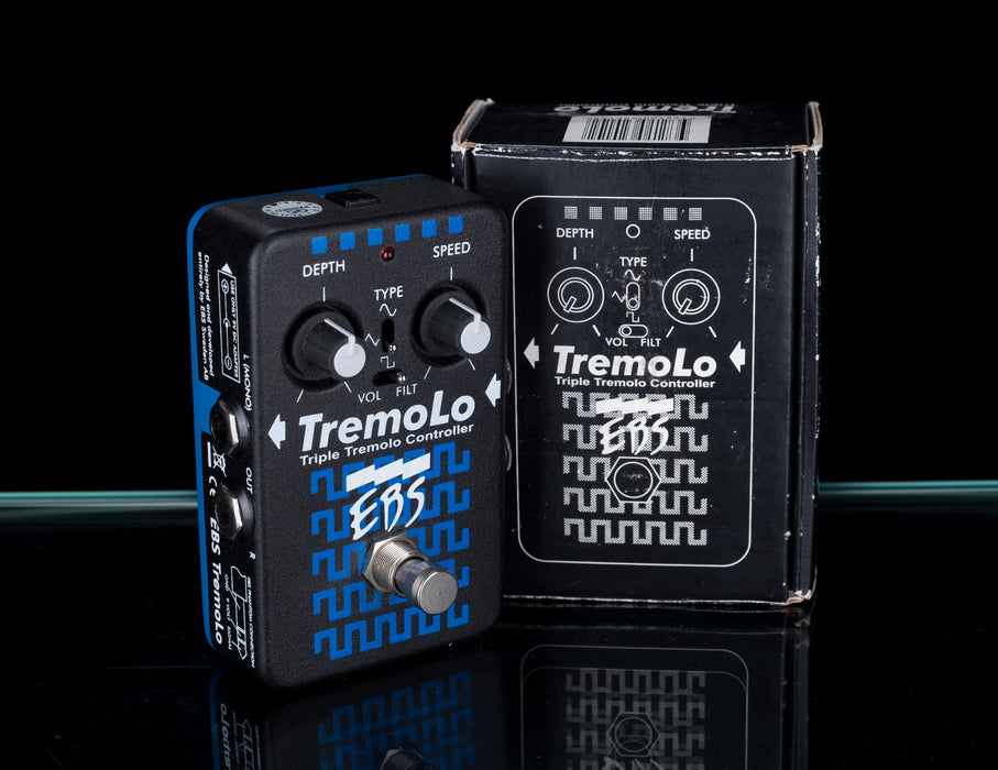 Used EBS Triple Tremolo Pedal With Box