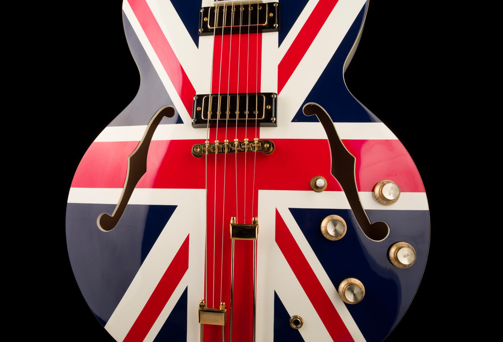 Pre Owned Epiphone Limited Edition Union Jack Sheraton Closeup Body