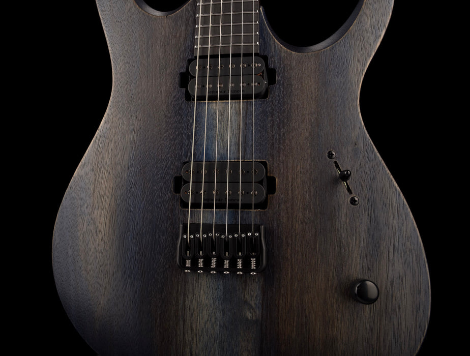Mayones Duvell BL Black Limba 6 String Guitar Antique Blue