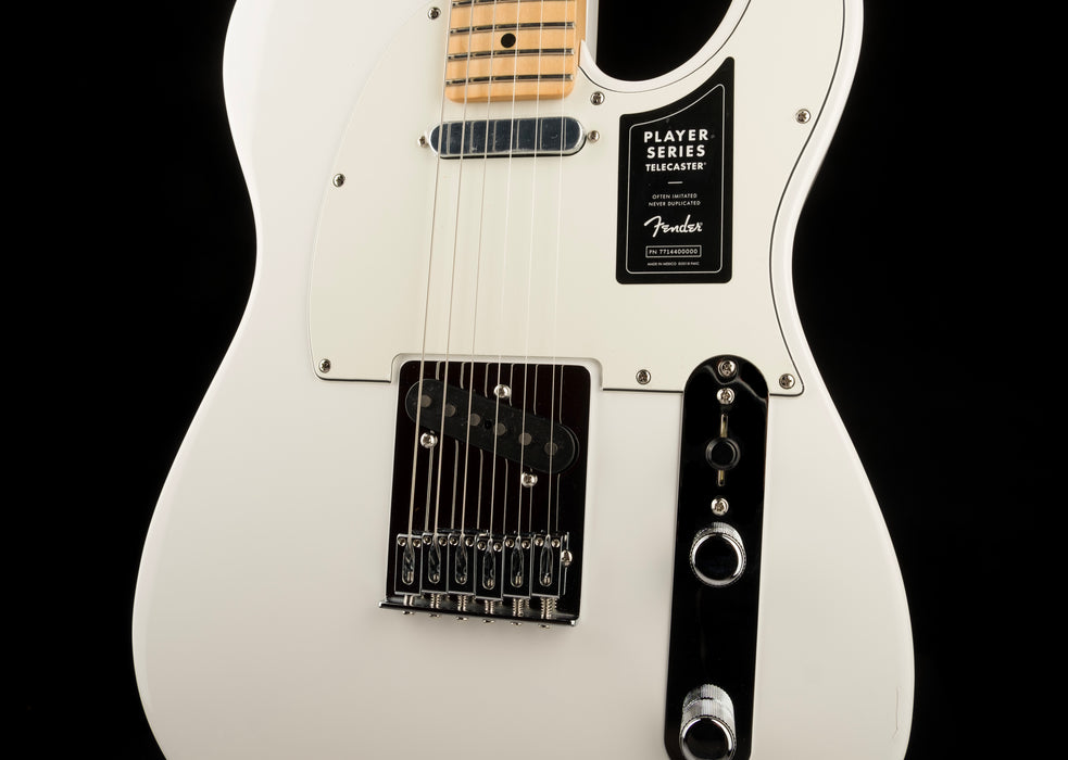 Used Demo Fender Player Series Telecaster Maple Fingerboard Polar White