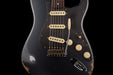Fender Custom Shop 1962 Stratocaster Reverse Headstock Relic Charcoal Frost Metallic With Case