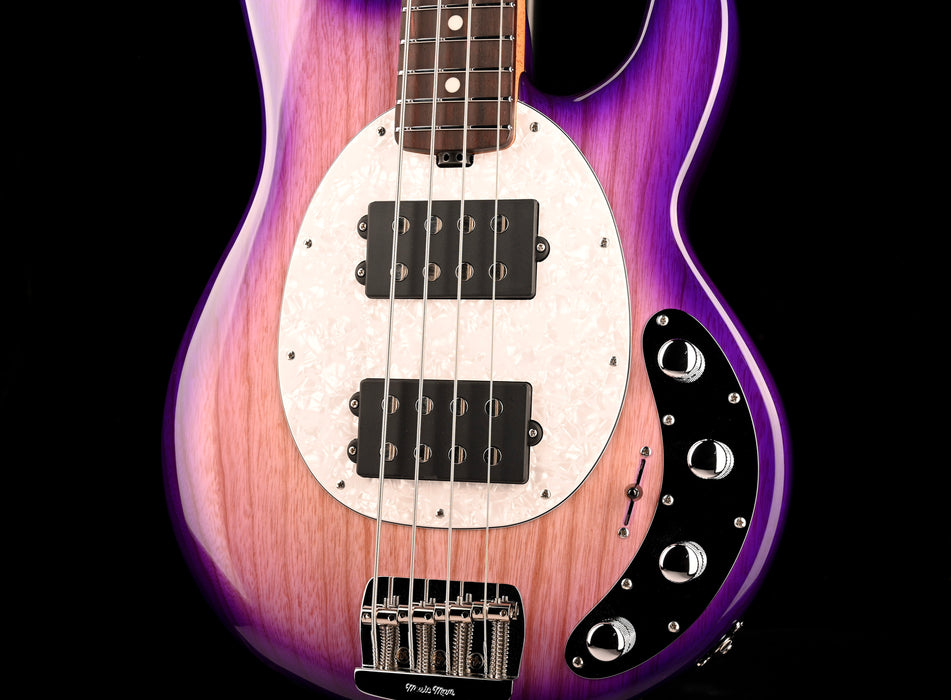 Ernie Ball Music Man StingRay Special 4 HH Bass Purple Sunset With Softshell Case