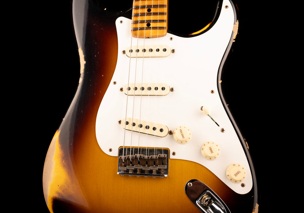 Fender Custom Shop Limited Edition Troposphere Strat Hard-Tail Heavy Relic Super Faded Aged 2-Color Sunburst