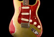 Fender Custom Shop Masterbuilt Todd Krause 1963 Stratocaster Heavy Relic Sage Green Metallic over Seminole Red