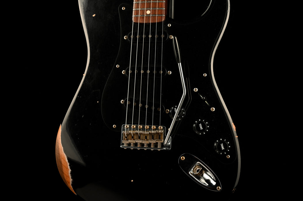 Pre Owned Fender Custom Shop 1957 Stratocaster Rosewood Neck Black With OHSC