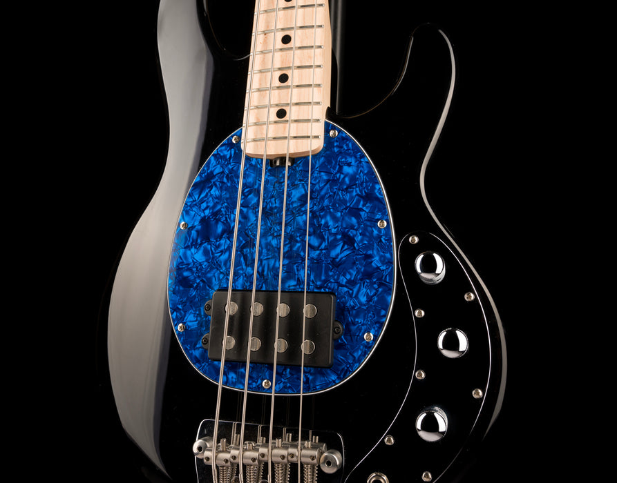Pre Owned Ernie Ball Music Man Stingray Short Scale Bass Black With Gig Bag