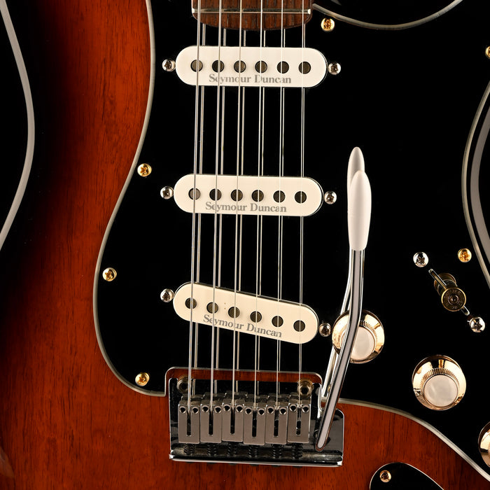 Pre Owned 2007 Fender Special Edition Koa Stratocaster Light Burst Modified With Gig Bag