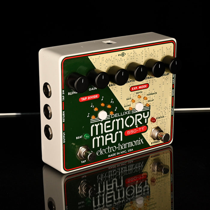 Used Electro-Harmonix Deluxe Memory Man 550-TT Delay Pedal with Tap Tempo