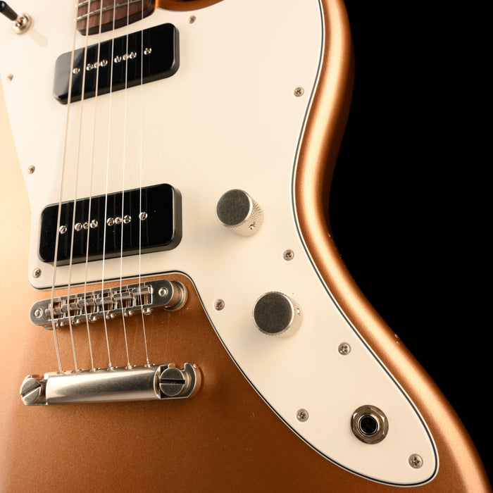 Fano Oltre Series JM6 P90 Light Distress Firemist Gold With Gig Bag
