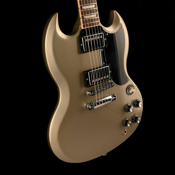 Pre Owned 2014 Gibson SG Standard Champagne Silver Electric Guitar With OHSC